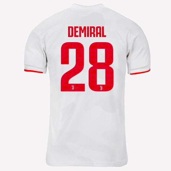 Maillot Football Juventus NO.28 Demiral Exterieur 2019-20 Gris Blanc